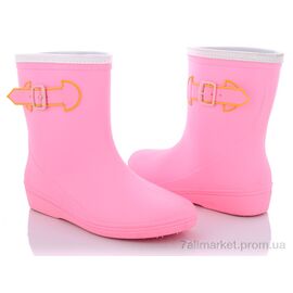 Гумове взуття жіноче Весна/осінь R818 розовый (5 пар р.36-39) "Class Shoes" недорого оптом від прямого постачальника