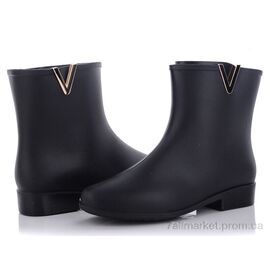 Гумове взуття жіноче Весна/осінь G01Y черный (6 пар р.36-40) "Class Shoes" недорого оптом від прямого постачальника