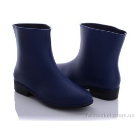 Гумове взуття жіноче Весна/осінь 108W синий (37-41) (8 пар р.37-41) "Class Shoes" недорого оптом від прямого постачальника