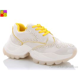 Фотография Кроссовки женские модные Весна/осень BSK21-48-2610 (8 пар р.36-40) "BG" недорого оптом от прямого поставщика