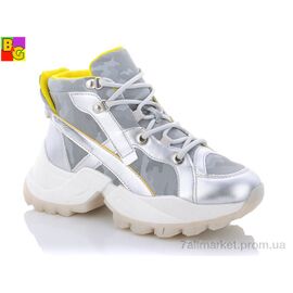 Фотография Ботинки женские стильные Весна/осень BSK21-39-0228 (8 пар р.36-40) "BG" недорого оптом от прямого поставщика