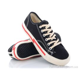 Кеди жіночі стильні Весна/осінь A918 черный (10 пар р.36-40) "Class Shoes" недорого оптом від прямого постачальника