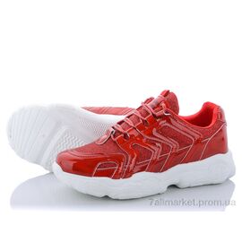 Фотография Кроссовки женские модные Весна/осень 1-8880 красный (6 пар р.36-40) "Class Shoes" недорого оптом от прямого поставщика