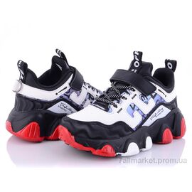 Кросівки дитячі модні Весна/осінь 88007 white (7 пар р.31-37) "Эльффей" недорого оптом від прямого постачальника