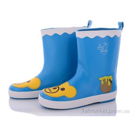 Чоботи гумові дитячі Весна/осінь HMY219 голубой (8 пар р.31-36) "Class Shoes" недорого оптом від прямого постачальника