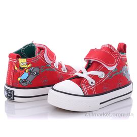 Фотография Кеды детские легкие Весна/осень B16 красный (8 пар р.20-25) "Class Shoes" недорого оптом от прямого поставщика