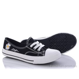 Кеди жіночі стильні Весна/осінь 508 black (8 пар р.35-40) "Class Shoes" недорого оптом від прямого постачальника
