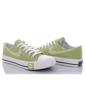 Кеди жіночі стильні Весна/осінь 708 зеленый (8 пар р.35-40) "Class Shoes" недорого оптом від прямого постачальника