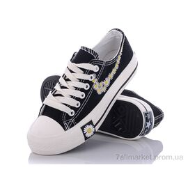 Кеди жіночі стильні Весна/осінь 708 черный (8 пар р.35-40) "Class Shoes" недорого оптом від прямого постачальника