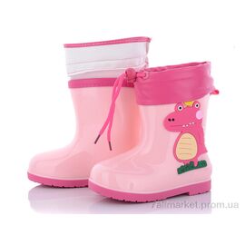 Гумове взуття дитяча Весна/осінь HMY208 pink (8 пар р.25-30) "Class Shoes" недорого оптом від прямого постачальника