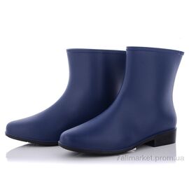 Гумове взуття жіноче Весна/осінь AG01-1 синий (6 пар р.36-40) "Class Shoes" недорого оптом від прямого постачальника
