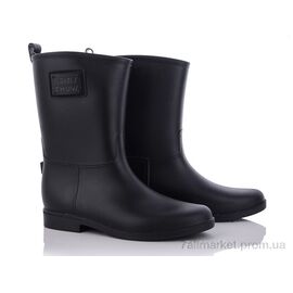Гумове взуття жіноче Весна/осінь R608P черный (6 пар р.36-40) "Class Shoes" недорого оптом від прямого постачальника