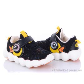 Кросівки дитячі модні Весна/осінь BD8056 black (8 пар р.21-25) "Class Shoes" недорого оптом від прямого постачальника