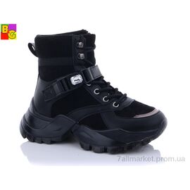 Черевики жіночі стильні Весна/осінь BSK21-40-04 (8 пар р.36-40) "BG" недорого оптом від прямого постачальника