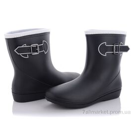 Гумове взуття жіноче Весна/осінь 815 black (6 пар р.36-39) "Class Shoes" недорого оптом від прямого постачальника