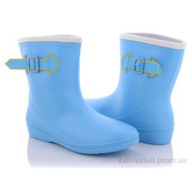 Гумове взуття жіноче Весна/осінь V818 голубой (6 пар р.36-39) "Class Shoes" недорого оптом від прямого постачальника