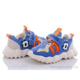 Фотография Кроссовки детские модные Весна/осень BD2022-1 голубой (7 пар р.26-30) "Class Shoes" недорого оптом от прямого поставщика