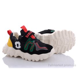 Фотография Кроссовки детские модные Весна/осень BD2022-1 черный (8 пар р.26-30) "Class Shoes" недорого оптом от прямого поставщика