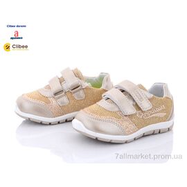 Фотография Кроссовки детские модные Весна/осень G09-1 gold (6 пар р.20-25) "Clibee-Doremi" недорого оптом от прямого поставщика
