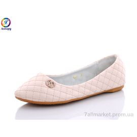 Фотография Балетки детские на девочку Весна/осень E8-7 (8 пар р.32-37) "Леопард" недорого оптом от прямого поставщика