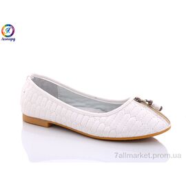 Фотография Балетки детские на девочку Весна/осень Y1-3 (8 пар р.32-37) "Леопард" недорого оптом от прямого поставщика