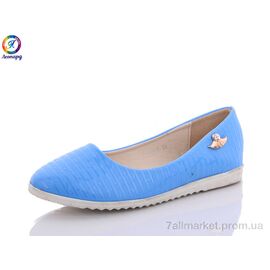 Фотография Балетки детские на девочку Весна/осень HY9-5 (8 пар р.32-37) "Леопард" недорого оптом от прямого поставщика