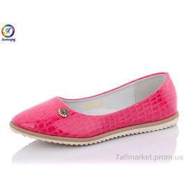 Фотография Балетки детские на девочку Весна/осень H23-12 (8 пар р.32-37) "Леопард" недорого оптом от прямого поставщика