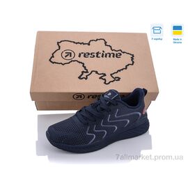 Кросівки жіночі модні Весна/осінь PWL22520 navy (8 пар р.36-41) "Restime" недорого оптом від прямого постачальника