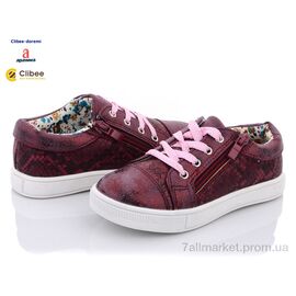 Фотография Кроссовки детские модные Весна/осень П85 wine (6 пар р.27-32) "Clibee-Doremi" недорого оптом от прямого поставщика