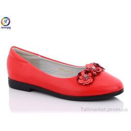 Балетки дитячі на дівчинку Весна/осінь GB131-12 (8 пар р.32-37) "Леопард" недорого оптом від прямого постачальника