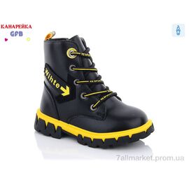 Черевики дитячі зручні Весна/осінь J227-2 (8 пар р.26-31) "GFB-Канарейка" недорого оптом від прямого постачальника