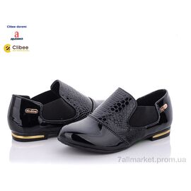 Фотография Туфли детские удобные Весна/осень CM327 black (6 пар р.31-36) "Clibee-Doremi" недорого оптом от прямого поставщика