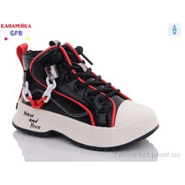 Фотография Ботинки детские удобные Весна/осень G1448-2 (8 пар р.21-26) "GFB-Канарейка" недорого оптом от прямого поставщика