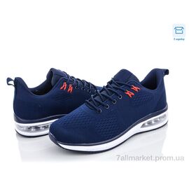 Кросівки чоловічі модні Весна/осінь J737 blue (8 пар р.40-45) "Hongquan" недорого оптом від прямого постачальника