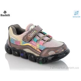 Фотография Кроссовки детские модные Весна/осень FB380-12 LED (8 пар р.27-32) "Башили" недорого оптом от прямого поставщика