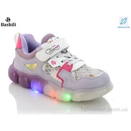 Фотография Кроссовки детские модные Весна/осень FB381-7 LED (8 пар р.27-32) "Башили" недорого оптом от прямого поставщика