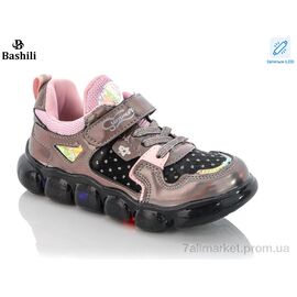 Фотография Кроссовки детские модные Весна/осень FB381-12 LED (8 пар р.27-32) "Башили" недорого оптом от прямого поставщика