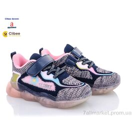 Фотография Кроссовки детские модные Весна/осень LF31-1 blue (6 пар р.26-31) "Clibee-Doremi" недорого оптом от прямого поставщика
