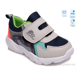 Фотография Кроссовки детские модные Весна/осень R855863031 GR (8 пар р.22-26) "Weestep" недорого оптом от прямого поставщика