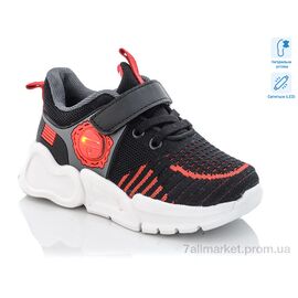 Фотография Кроссовки детские модные Весна/осень 9301C LED (8 пар р.27-32) "Xifa kids" недорого оптом от прямого поставщика