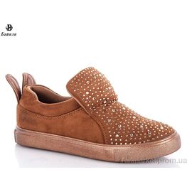 Фотография Слипоны детские без шнурков Весна/осень 8G77-4 (8 пар р.31-37) "Башили" недорого оптом от прямого поставщика