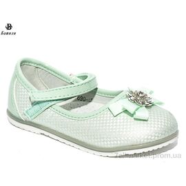 Фотография Туфли детские удобные Весна/осень 690-1 green (8 пар р.20-27) "Башили" недорого оптом от прямого поставщика