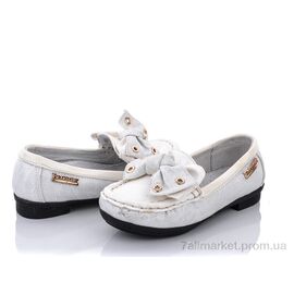 Туфлі дитячі зручні Весна/осінь B01-M76B white (6 пар р.27-32) "Style-baby-Clibee" недорого оптом від прямого постачальника