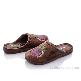 Тапки жіночі для будинку Весна/осінь AB4-1 коричневий (6 пар р.36-40) "Soylu" недорого оптом від прямого постачальника