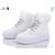 Черевики жіночі стильні Зима JP29 white (8 пар р.36-41) "Aba" недорого оптом від прямого постачальника