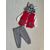 Фотография Костюм детский спортивный тёплый на девочку 459 crimson р.0.9-2 "BURATINO" недорого оптом от прямого поставщика