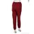 Спортивні штани жіночі Весна/осінь 08113 бордовий, флис (5 шт. р.сітка46-54) "Obuvok" недорого оптом від прямого постачальника, зображення 2