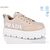 Кросівки жіночі модні Весна/осінь 6018 apricot (8 пар р.36-41) "Ailaifa" недорого оптом від прямого постачальника, зображення 2