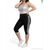 Фотография Капри женские Лето 066 чорний (XL-4XL) (4 шт. р.сетка XL-4XL) "Sport style" недорого оптом от прямого поставщика