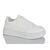 Фотография Кроссовки женские модные Весна/осень No brand QR588 white (8 пар р.37-40) "Prime-Opt" недорого оптом от прямого поставщика, изображение 3